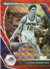 John Stockton [Ruby Wave Prizm] #87 Basketball Cards 2021 Panini Prizm Draft Picks Prices