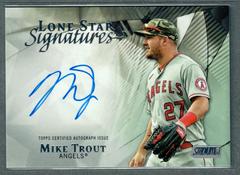 Mike Trout #LSS-MT Baseball Cards 2022 Stadium Club Lone Star Signatures Prices