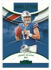 Josh Allen [Emerald] Football Cards 2018 Panini Contenders Rookie of the Year Prices