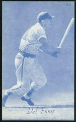 Del Ennis [Blue Tint] #60 Baseball Cards 1953 Canadian Exhibits Prices