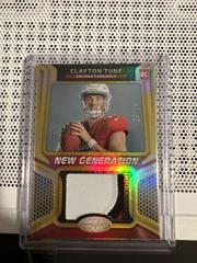 Clayton Tune [Gold] #NGJM-1 Football Cards 2023 Panini Certified New Generation Jerseys Mirror Prices