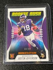 Justin Jefferson [Orange] #RR-17 Football Cards 2020 Panini Rookies & Stars Rush Prices