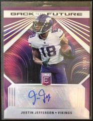 Justin Jefferson Football Cards 2022 Panini Donruss Elite Back to the Future Signatures Prices