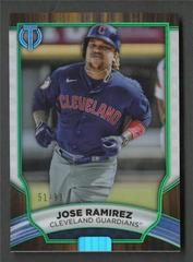 Jose Ramirez [Green] #3 Baseball Cards 2022 Topps Tribute Prices