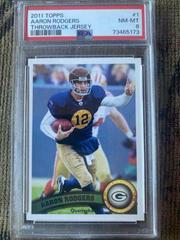 Aaron Rodgers [Throwback Jersey] #1 Football Cards 2011 Topps Prices