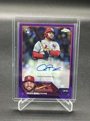 Alec Burleson [Purple] Baseball Cards 2023 Topps Chrome Update Autographs Prices