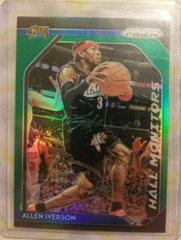 Allen Iverson [Green Prizm] Basketball Cards 2018 Panini Prizm Hall Monitors Prices