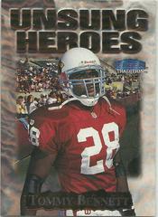 Tommy Bennett Football Cards 1999 Fleer Unsung Heroes Prices
