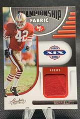 Ronnie Lott Football Cards 2022 Panini Absolute Championship Fabric Prices
