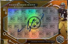 George Pickens [Red] #RNS-GP Football Cards 2022 Panini Elements Rookie Neon Signs Autographs Prices