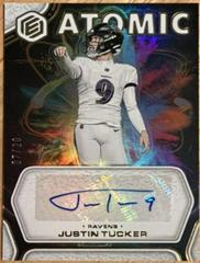 Justin Tucker [Cobalt] #AA-JT Football Cards 2022 Panini Elements Atomic Autographs Prices