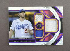 Clayton Kershaw [Purple] #TR-CK Baseball Cards 2023 Topps Tribute Triple Relics Prices
