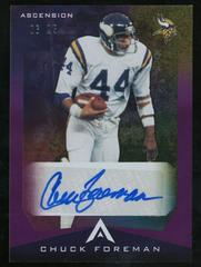 Chuck Foreman [Purple] Football Cards 2021 Panini Chronicles Ascension Autographs Prices
