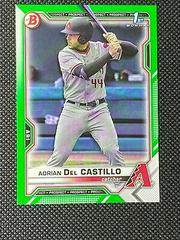 Adrian Del Castillo [Green] #BD-108 Baseball Cards 2021 Bowman Draft Prices