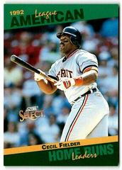 Cecil Fielder #27 Baseball Cards 1993 Score Select Stat Leaders Prices