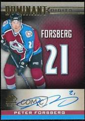 Peter Forsberg [Gold Autograph] #DD-25 Hockey Cards 2020 SP Signature Edition Legends Dominant Digits Prices