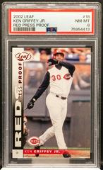 Ken Griffey Jr. [Blue Press Proof] #18 Baseball Cards 2002 Leaf Prices