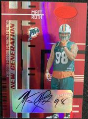 Matt Roth [Mirror Red Autograph] #165 Football Cards 2005 Leaf Certified Materials Prices