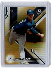 Brady Singer [Gold] Baseball Cards 2019 Bowman Platinum Top Prospects Prices