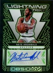 Nate Archibald [Green] #LSS-NAB Basketball Cards 2021 Panini Obsidian Lightning Strike Signatures Prices