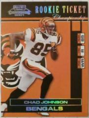 Chad Johnson [Championship Ticket] #113 Football Cards 2001 Playoff Contenders Prices