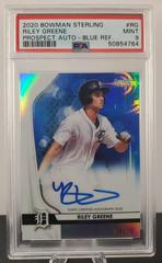 Riley Greene [Blue Refractor] #RG Baseball Cards 2020 Bowman Sterling Prospect Autographs Prices