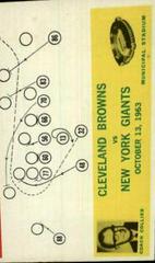 Cleveland Browns [Play Card] Football Cards 1964 Philadelphia Prices