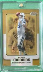 Peyton Manning [Gold Refractor] #120 Football Cards 2006 Topps Finest Prices