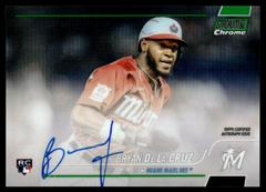 Bryan De La Cruz [Green] Baseball Cards 2022 Stadium Club Chrome Autographs Prices