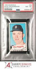 Dave Wickersham [Hand Cut] #25 Baseball Cards 1965 Bazooka Prices
