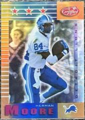 Herman Moore [Mirror Gold] #160 Football Cards 1999 Leaf Certified Prices