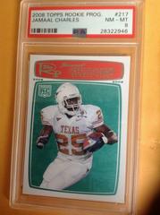 Jamaal Charles Football Cards 2008 Topps Rookie Progression Prices