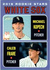 Michael Kopech, Caleb Frare [Purple Refractor] #7 Baseball Cards 2019 Topps Heritage Prices