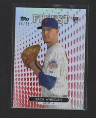 Zack Wheeler [Red Refractor] #71 Baseball Cards 2013 Finest Prices