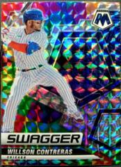 Willson Contreras [Mosaic] #SW-9 Baseball Cards 2022 Panini Mosaic Swagger Prices