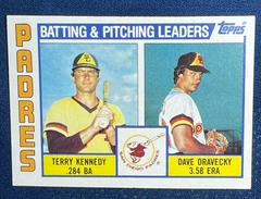 Padres Team Checklist [Kennedy, Dravecky] Baseball Cards 1984 Topps Prices
