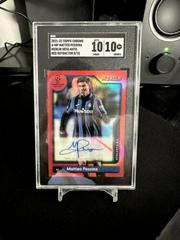 Matteo Pessina [Red] #A-MP Soccer Cards 2021 Topps Merlin Chrome UEFA Autographs Prices