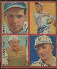 Jackson, Mancuso, Schumacher, Terry #1K Baseball Cards 1935 Goudey 4 in 1 Prices