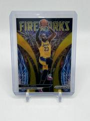 LeBron James [Gold Prizm] Basketball Cards 2021 Panini Prizm Fireworks Prices