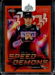 Esteban Ocon [Orange] #SD-EO Racing Cards 2022 Topps Chrome Formula 1 Speed Demons Prices
