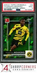 Youssoufa Moukoko [Green] Soccer Cards 2020 Topps Chrome Bundesliga Sapphire Prices