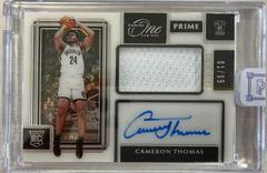 Cameron Thomas #PR-CMT Basketball Cards 2021 Panini One and One Prime Rookie Jersey Autographs Prices