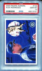 Alex Rodriguez #135 Baseball Cards 2000 Pacific Aurora Prices