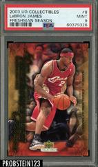 LeBron James #8 Basketball Cards 2003 UD Collectibles Freshman Season Prices