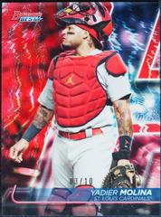 Yadier Molina [Red Refractor] #34 Baseball Cards 2020 Bowman's Best Prices