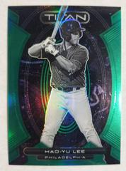 Hao Yu Lee [Green] #7 Baseball Cards 2023 Panini Chronicles Titan Prices