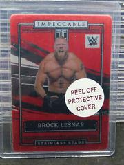 Brock Lesnar [Red] Wrestling Cards 2022 Panini Impeccable WWE Stainless Stars Prices