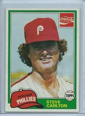 Steve Carlton #3 Baseball Cards 1981 Coca Cola Prices