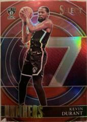 Kevin Durant [Red Prizm] #18 Basketball Cards 2021 Panini Select Numbers Prices