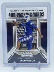 Zach Wilson #11 Football Cards 2021 Panini Contenders Draft Picks Playing the Numbers Game Prices